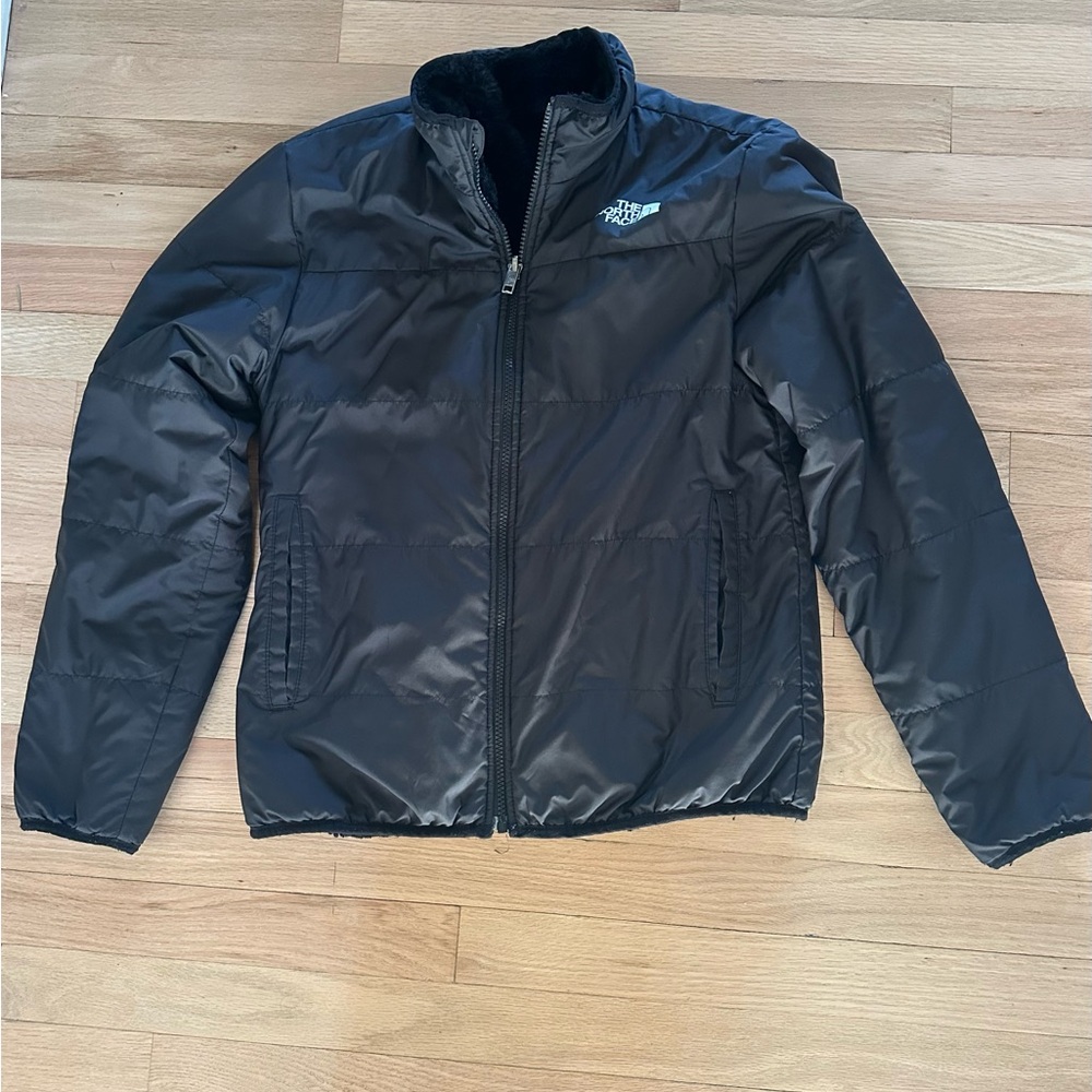 The North Face Teen Girl Reversible Black Puffer Jacket